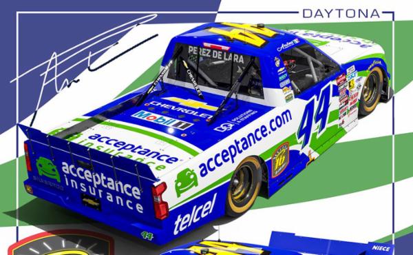 Inicia Andrés Pérez de Lara temporada de NASCAR Truck este viernes en Daytona