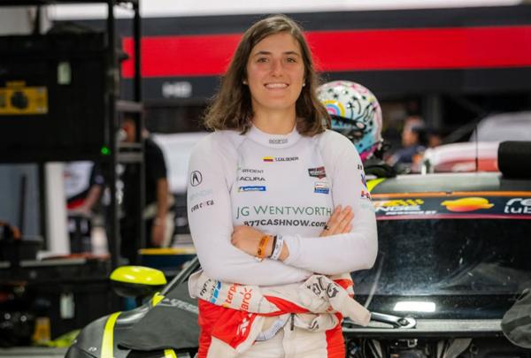Tatiana Calderón con tercer sitio del GT Challenge de las Américas en el heat 1